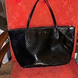 Kate Spade Black and Gold Dot Tote